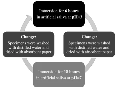 Figure 3.2.3 – Sequence of a chemical ageing cycle 