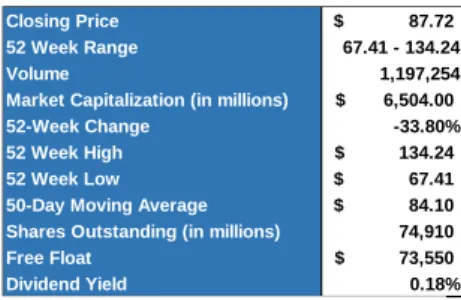 Table 1.2: Valuation Summary.