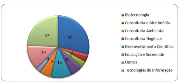 Figura 4 – Número de Colaboradores por Setor de Atividade 