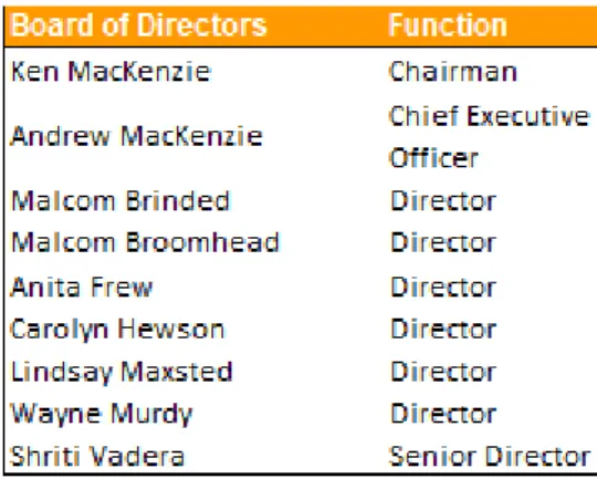 Table 6 – BHP Board of Directors 