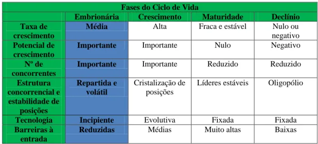 Tabela IV - Tipos de Estruturas das indústrias e soluções   (Fonte: Carvalho, 2010) 