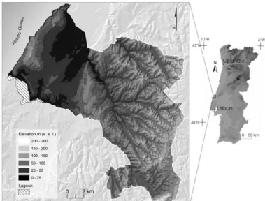 Figure 1. Study area location and elevation. 