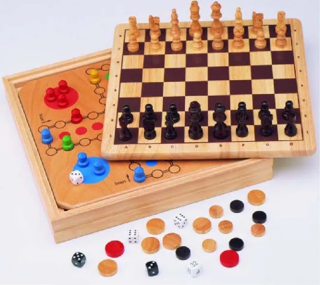Figura 1.10 xadrez e jogos de pinos 