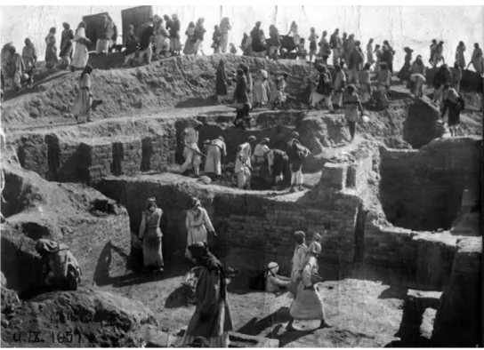 Figura 1.2: Escavações nas colinas da Mesopotâmia: cidade de Ur.