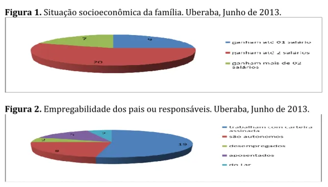 Figura 1. Situação socioeconômica da família. Uberaba, Junho de 2013. 