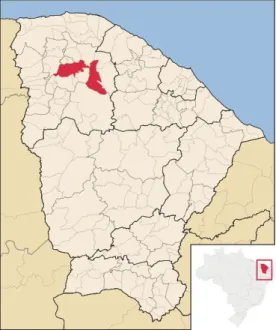Figura 2: Localização de Sobral no mapa do Ceará