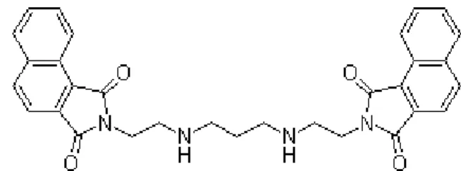 Figure 5 - Molecular structure bis-naphthalimide elinafide. Adapted from (34). 