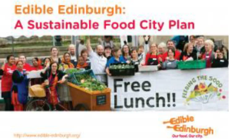 Figura 3.5. Cartaz da iniciativa ‘Edible Edinburgh’. 