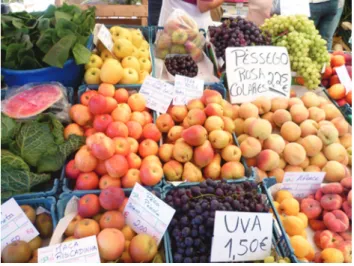 FIGURE 3: Farmers market and fresh local foods on the outskirts of Lisbon, Portugal.