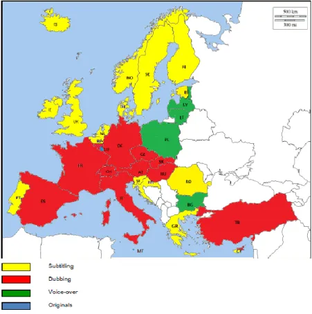 Figure 4: Language transference practices in 33 European countries 8