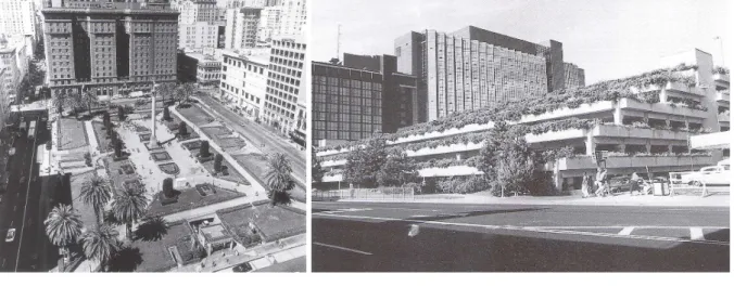 Fig. 17 e 18 – Union Square em São Francisco (à esquerda) foi a primeira combinação 