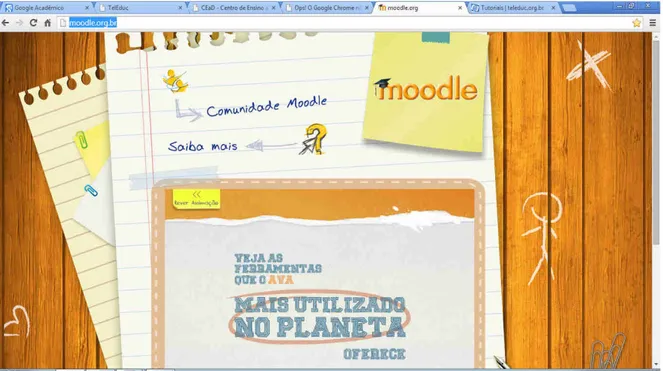 Figura 5: Página inicial do projeto Moodle 2