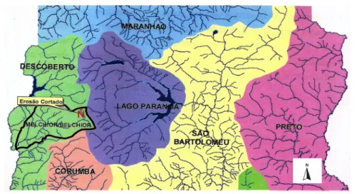 Figura 6 - Localização da área em estudo em relação às Unidades Hidrográficas 
