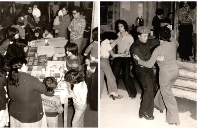 Fig. 22 e 23: Fotos das festas nas entregas de casas. 
