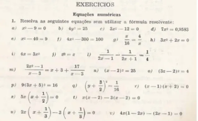 Figura 18 – Primeiro conjunto de exercícios do  capítulo XX. 