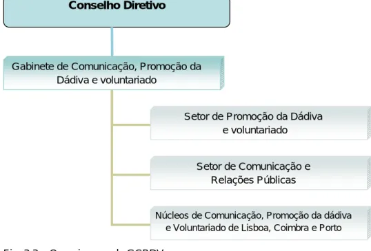 Fig. 3.3 – Organigrama do GCPDV 