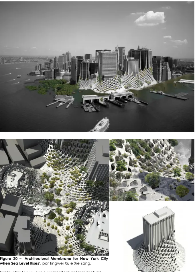Figure  20  –  ‘Architectural  Membrane  for  New  York  City  when Sea Level Rises’, por Tingwei Xu e Xie Zang
