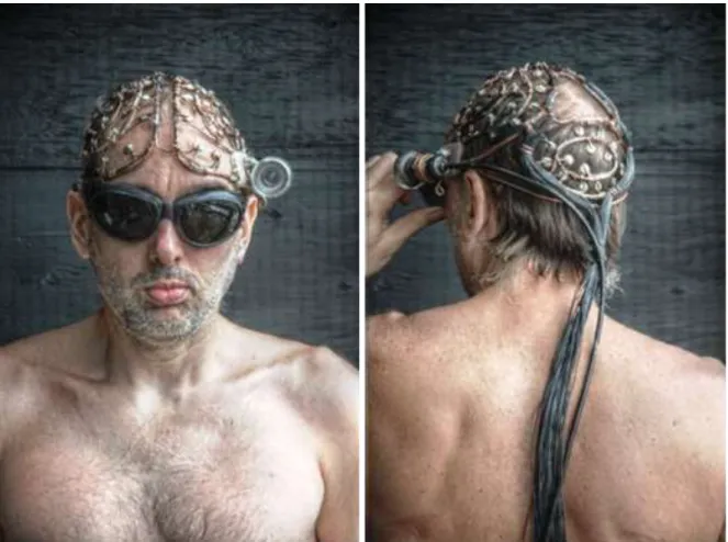 Figura 17: MindMesh por Steve Mann, Mediated Reality &amp; Wearable Computers, University of  Toronto, 2012