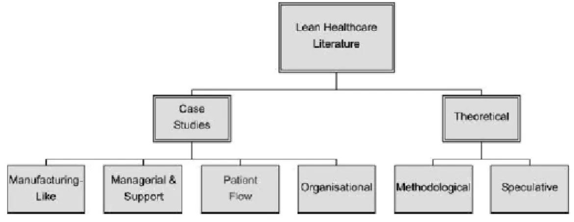 Figura 3 - Tipos de Literatura Lean Hospitalar (Souza, 2009) 