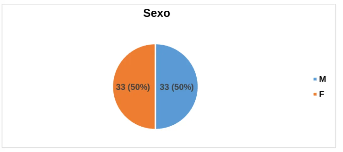 Gráfico 1 – Sexo da amostra 