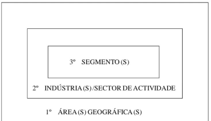 Figura 6 – Segmentos em que a empresa vai apostar Fonte: Adaptado de Vasconcellos e Sá (1996: 110).