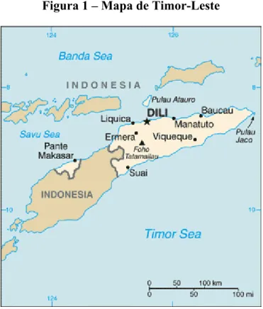 Figura 1 – Mapa de Timor-Leste