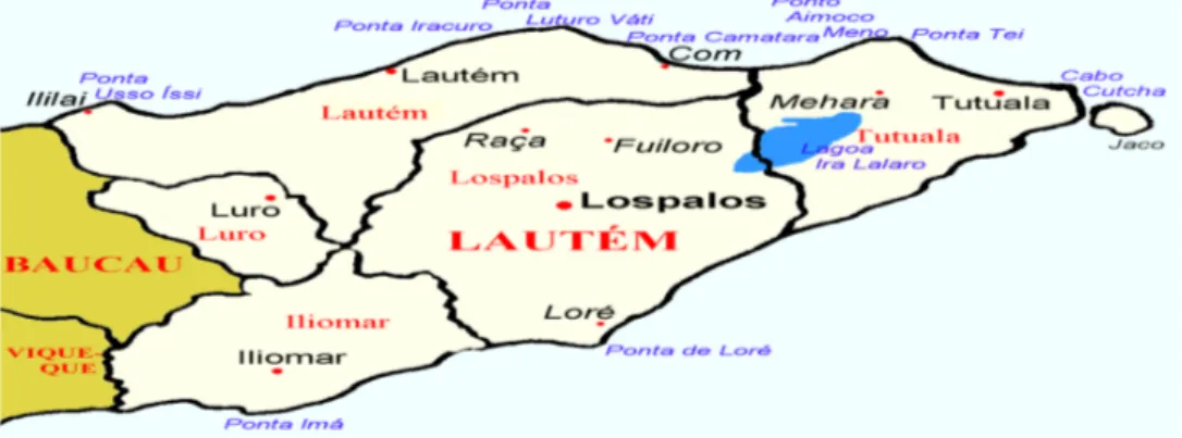 Figura 4 - Mapa do Distrito de Lautém