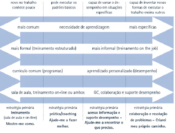 FIGURA 2: Níveis de maturidade profissional e estratégias de aprendizagem 