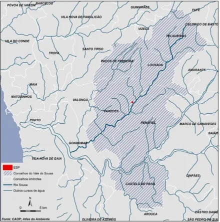 Fig. 2: Enquadramento do Vale do Sousa. 