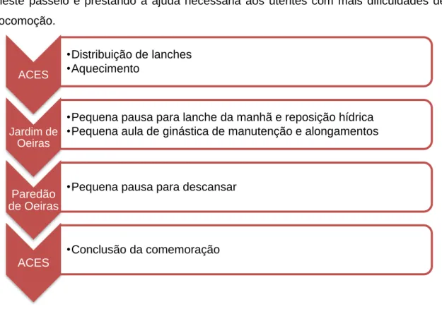 Figura 8 - Programação da caminhada de comemoração do Dia Mundial da SaúdeACES