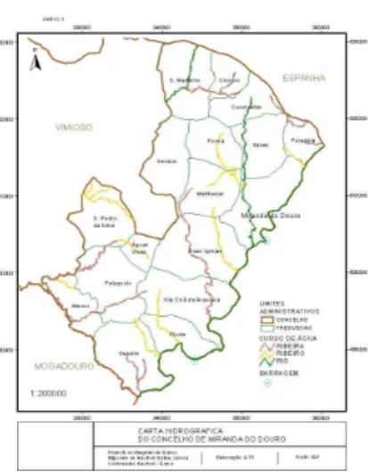 Fig. 4 – As freguesias do concelho de Miranda do Douro 
