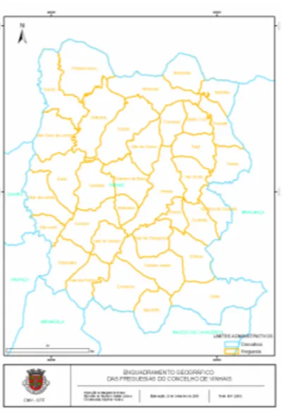 Fig. 6 – As freguesias do concelho de Vinhais        