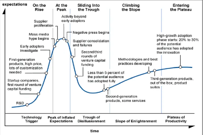 Figure 1: Technology evolution (Gartner, 2011) 