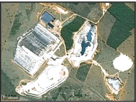 Figura 3.3. Vista aérea da Mina Bacilândia (Fonte: Google Earth Pro).
