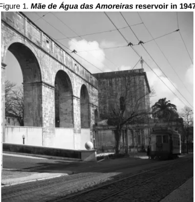 Figure 1. Mãe de Água das Amoreiras reservoir in 1947 