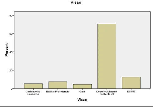 Gráfico 5 – Análise dos Participantes por Visão (%) 