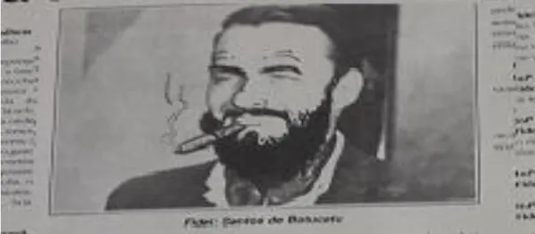 Figura 4- Representação de Fidel Castro fumando charuto 