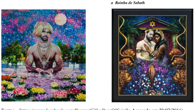 Figura 17 - Pierre et Gilles, 2015, Prince du Ganges              Figura 18 - Pierre et Gilles, 2014 O Rei Salomão e    a  Rainha de Sabath 