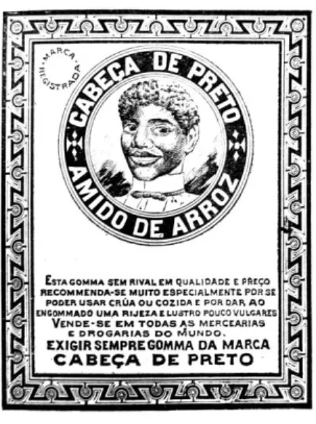 Fig. 8   Sardinhas em azeite “Racista” e “Nazi” (1933) Fig. 7   Goma de amido de arroz “Cabeça de Preto” (1909) 