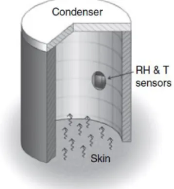 Figure 2.2 - Schematic illustration of a condenser-chamber measurement head, available from (29) 