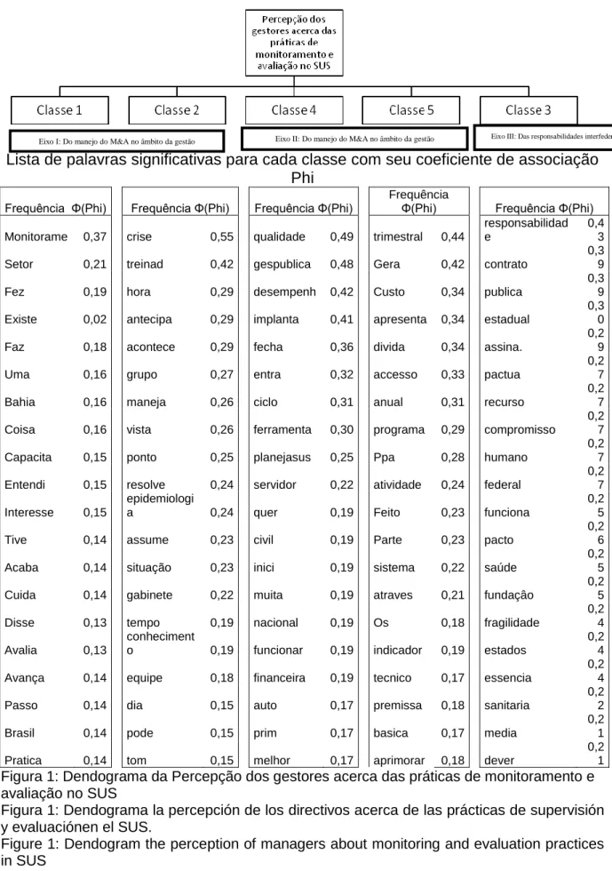 Figura 1: Dendograma la percepción de los directivos acerca de las prácticas de supervisión  y evaluaciónen el SUS