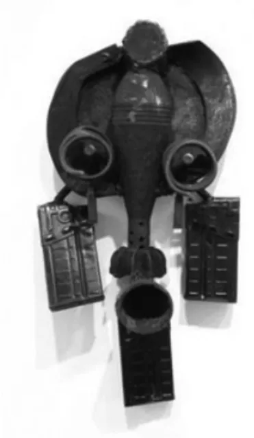 Fig. 2 · Máscara africana, Gonçalo Mabunda. «Mask», 2011