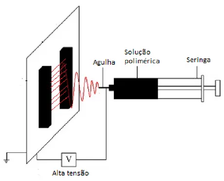 Figura 1.2: Esquema ilustrativo do posicionamento dos eléctrodos paralelos (adaptada de [33])