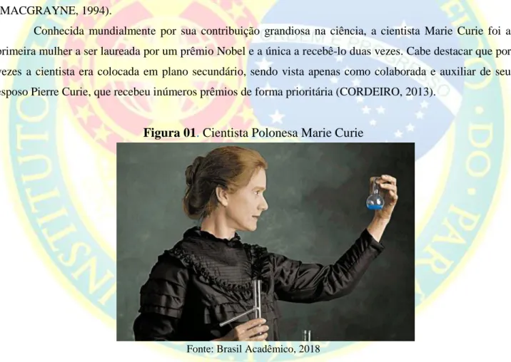Figura 01. Cientista Polonesa Marie Curie 