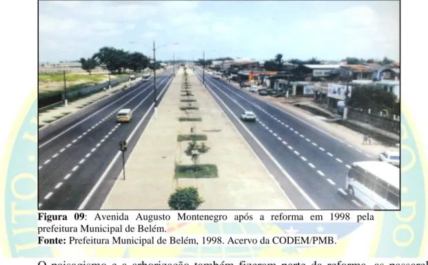 Figura  09:  Avenida  Augusto  Montenegro  após  a  reforma  em  1998  pela  prefeitura Municipal de Belém