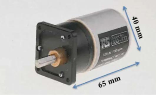 Figura 6.3: Imagem do motor utilizado para transmitir movimento de rotação à plata- plata-forma.
