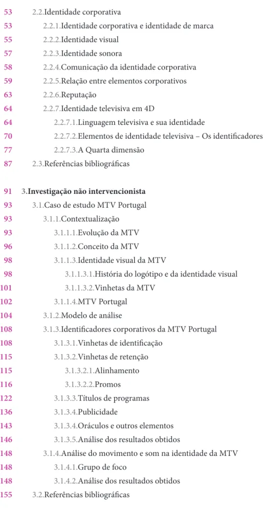 Tabela 1- Variáveis do movimento