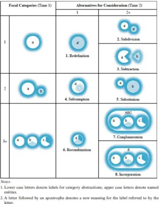 Figure 1 – Eight Ways Category Meaning Can Change 