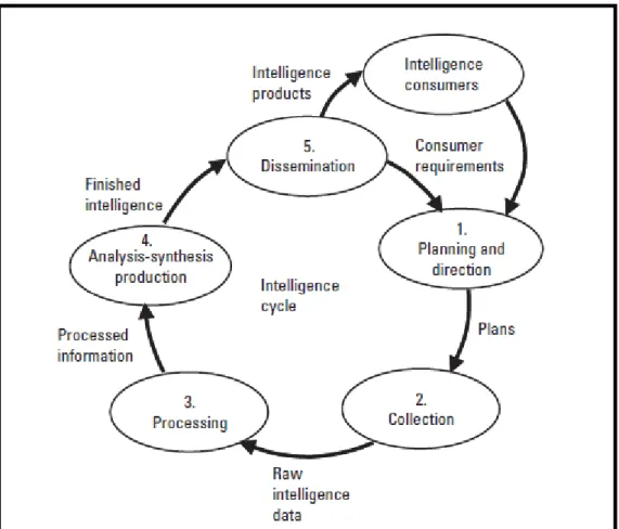 Figura II.1 – Ciclo de Produção de Informações (Waltz, 2003 :  34) 