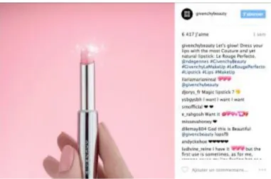 Figure 5 - Instagram post of Givenchy 